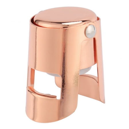 

Champagne Bottle Stopper Gold Stainless Steel Champagne Sealer Plug Super Powerful Vacuum Seal Reusable Wine Saver