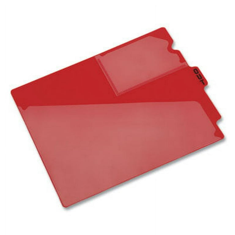 Colored Poly Out Guides with Center Tab, 1/3-Cut End Tab, Out, 8.5 x 11, Blue, 50/Box Colored Poly Out Guides with Center Tab, 1/3-Cut End Tab, Out, 8.5 x 11, Blue, 50/Box