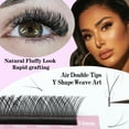 thumbnail image 5 of Qeelasee YY Eyelash Extension 0.07mm Mink Black Y Shape Lash Natural Volume Individual False Eyelash Supplies D Curl 7-13mm, 5 of 9