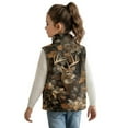thumbnail image 2 of Yuyamidu Toddler Girl Boy Deer Hunting Camo Vest 4T Fuzzy Fleece Zip Up Collar Jacket Vest with Pockets Lightweight Warm Waistcoat Outerwear for Outdoor School, 2 of 6