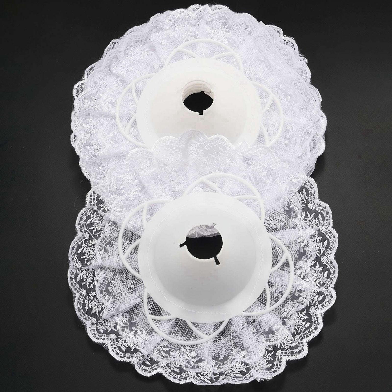 30Pcs Lace Bouquet Collar, DIY Bouquet Holder Wedding Bridal Bouquet Collar White Lace Decoration Bouquet Holder