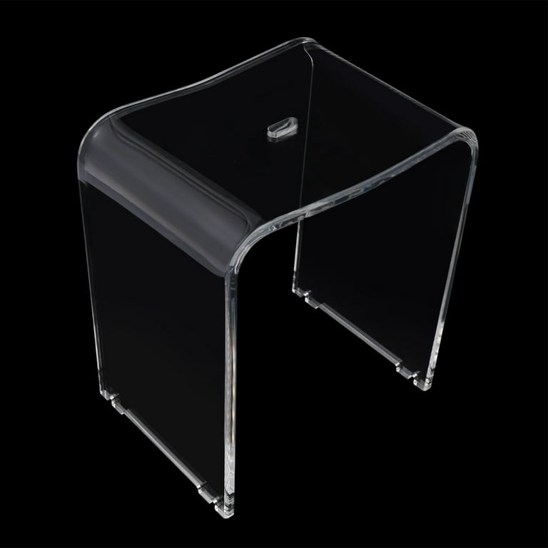 Clear Acrylic Vanity Stool - Acrylic Bench - Acrylic Step - Monroe