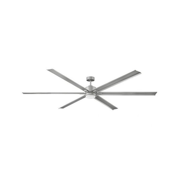 99 inch 6 Blade Ceiling Fan with Light Kit-Brushed Nickel Finish Bailey Street Home 81-Bel-4466544