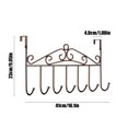 thumbnail image 3 of Organizadores de armario y almacenamiento detrás de los ganchos de la puerta al por mayor Sin perforaciones Perchero multifuncional para colgar ropa en la puerta de entrada Perchero para colgar en la, 3 of 5