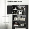 thumbnail image 4 of kleankin Armoire de Rangement au-Dessus de la Toilette avec Tablette Ajustable, Noir, 4 of 10