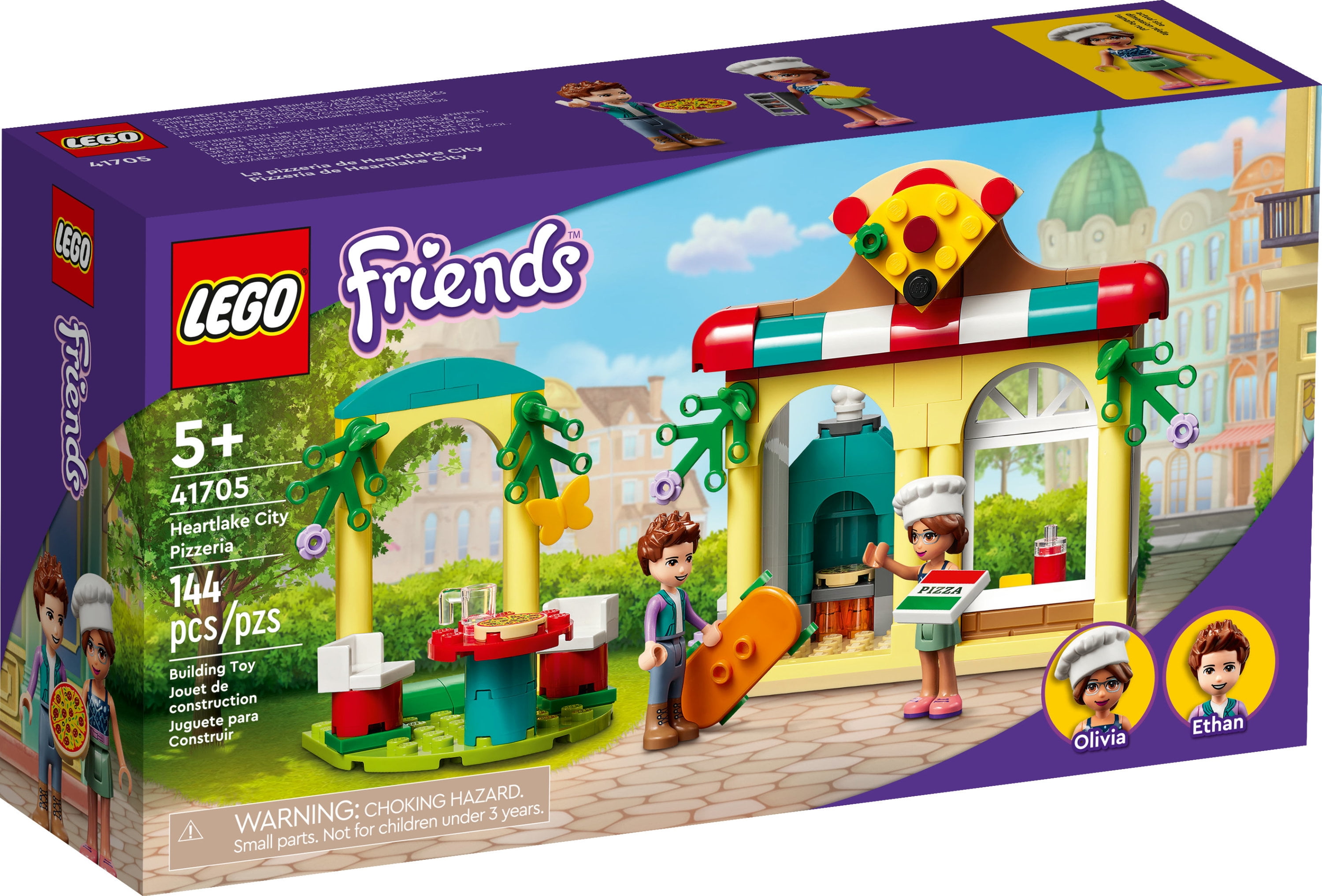 LEGO Friends Heartlake City Pizzeria 41705 Restaurant Set, Creative Gifts, for Kids 5 Plus Years Old with Olivia & Ethan Mini-Dolls - Walmart.com