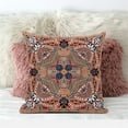 thumbnail image 2 of Amrita Sen Designs CAPL1020BrCDS-ZP-20x20 20 x 20 in. Lotus Garden Broadcloth Indoor & Outdoor Zippered Pillow - Orange, Brown & Black, 2 of 3