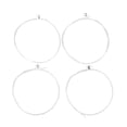thumbnail image 4 of AURARMLET 4Pcs Nylon Ukulele Strings Transparent Replacement Set Balanced Tension Music Wire, 4 of 8