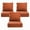 Orange, variant on 24" x 22" x 6" Outdoor Seat and Back Cushion, Pack of 2, Replacement Furniture Cushions Deep Seating for Patio Sofas Chairs, Red