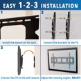 thumbnail image 3 of Mount-It! Tilt TV Wall Mount Bracket for 40-70 Flat Screen TVs Max VESA 850x450, 3 of 11