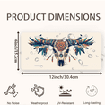 thumbnail image 2 of 1 Pcs 2D Flat License Plate Covers & Frames, Bull Skull with For Decorative Front, Waterproof For Decoration Aluminum License Plate Covers & Frames Cover For Men Women, 12" X 6", 2 of 6