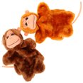 thumbnail image 2 of KAKOWELY 2Pcs Monkey Hand Puppet Decorative Hand Puppet Hand Toy Lifelike Hand Toy,9.84X"X7.48"X3.94", 2 of 4