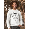 thumbnail image 2 of Tux Drawing Sweatshirt Men -GoatDeals Designs, Male 4X-Large, 2 of 4
