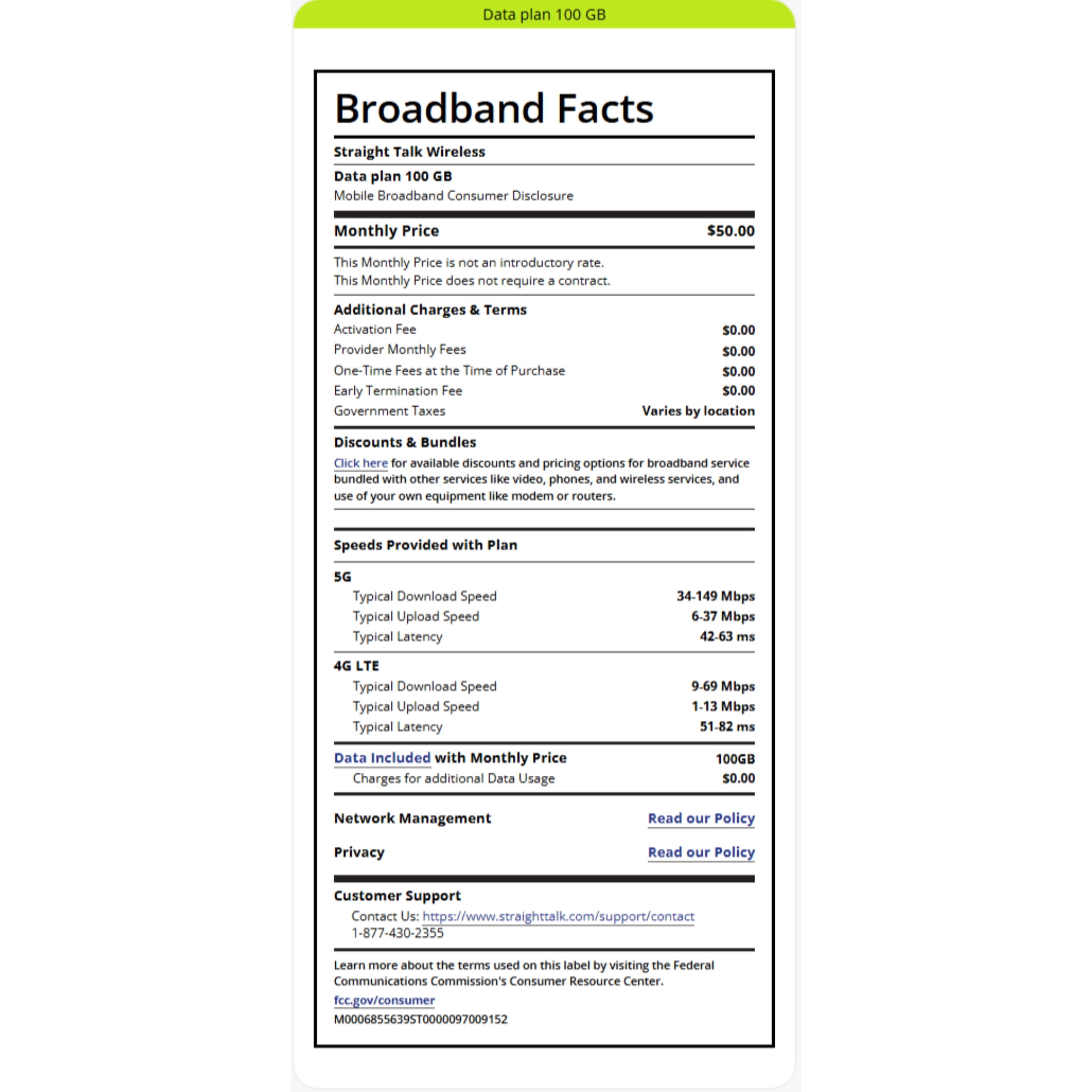 Straight Talk $50 Mobile Hotspot & BYOT Wireless Internet Connection 100GB Data 30-Day Prepaid Plan e-PIN Top Up (Email Delivery)