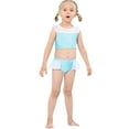thumbnail image 4 of Maillot de Bain d'Été Deux Pièces pour Petite Fille, Bikini de Jeu de Rôle, Tankini pour Tout-Petit, Rouge, 3 à 10 Ans, 4 of 6