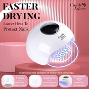 Candy Lover Gel Nail Polish Kit with UV LED Lamp, 12 Colors Classy Gel Polish Starter Kit, All-in-One Quick Dry Soak Off Nail Gel Manicure Kit with DIY Tools Valentine Gift for Women