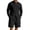 Black, variant on Awwp Men Set American Casual Summer Linen Men's Suit Loose Long Sleeved Short Pants And Shirt Set for Men Black L