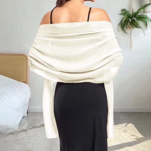 Women's Chiffon Evening Gown Shawl Wedding Formal Silk Scarf Wrap Bride Bridesmaid