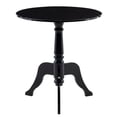 thumbnail image 3 of Linon Table d'Appoint Ronde en Acrylique avec Dessus Robuste et Pieds Courbés, Noir Lustré, 3 of 7