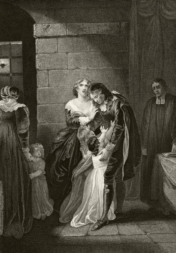 Lord William Russell Saying Farewell To His Family Prior To His Execution July 21 1683 From The National And Domestic History Of England By William Aubrey Published London Circa 1890 Canvas Art - Ken