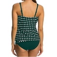 thumbnail image 5 of Women's Retro Polka Dot Tankini Swimsuit Two Pieces Bathing Suit Blouson Tank Tops with Thong Bottoms Swimwear, 5 of 5