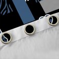 thumbnail image 4 of Homewish Fashion Eiffel Tower Teens Black Out Curtains, Modern Zebra Cheetah Print Curtains Pack of 2 (42x63 Each), Chic Navy Polkadots Bedroom Curtains, Curtains and Drapes Decor, 4 of 6