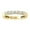 10K Yellow Gold, variant on Fine Jewelry 14K White Gold Emerald-shape Lab Grown Diamond Eternity Band Ring (3/5 Cttw, D-F Color, VS1 Clarity) Size 9