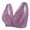 Grey, variant on 2 Pack Womens Bras Lace Solid Color Gather Underwear