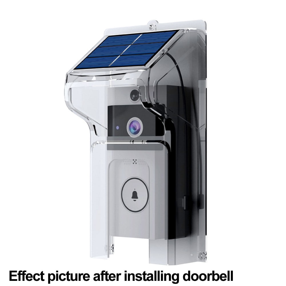 Leke Solar Rain Cover for Wireless Doorbell Solar Charging 215*115mm