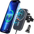 thumbnail image 2 of Cargador de Inducción NQ para Coche con Encendedor de Cigarrillos Carga Rápida USB C Soporte para Teléfono Compatible con iPhone 12/13/Pr, 2 of 5