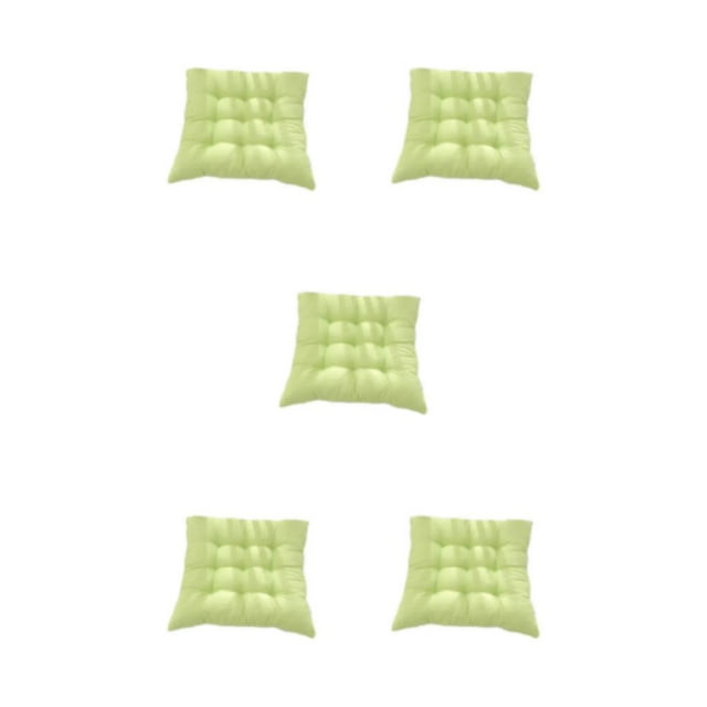 ZheElen Polyester Cotton Cushion With Strap Comfortable And Breathable No Slipping Polyester Fabric Is Comfortable light green 5Set