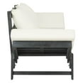 thumbnail image 6 of Safavieh Tandra Acacia Wood/Polyester Outdoor Daybed in Dark Slate Gray/Beige, 6 of 6