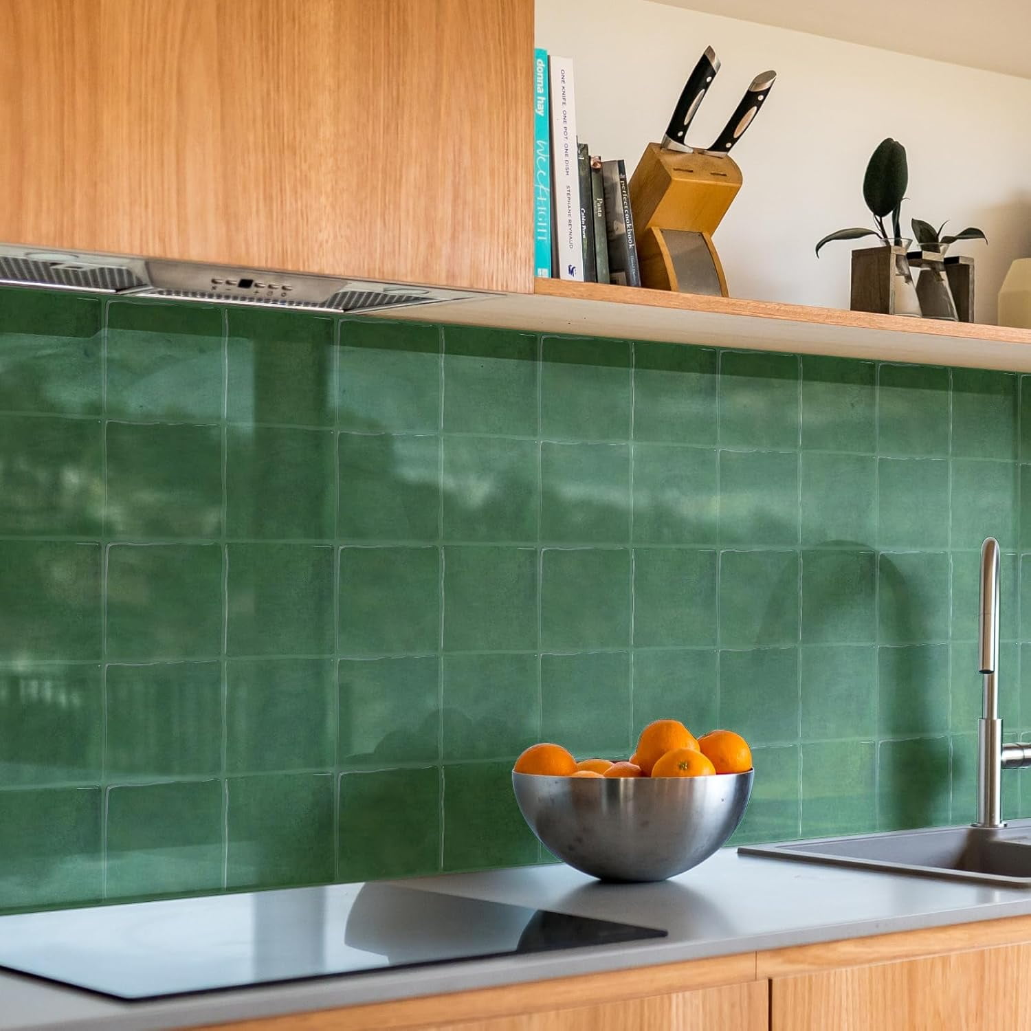 FLOLEOPA Peel and Stick Backsplash - 20 Sheets of 9" x 9" - 3D Adhesive Peel and Stick Tile Backsplash for Kitchen, Bathroom, Wall Tile