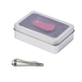 thumbnail image 6 of Rectangle Storage Box Small Storage Box Silver Color Jewelry Key Coin Container Playing Card Box Candy Storage Can, 6 of 8