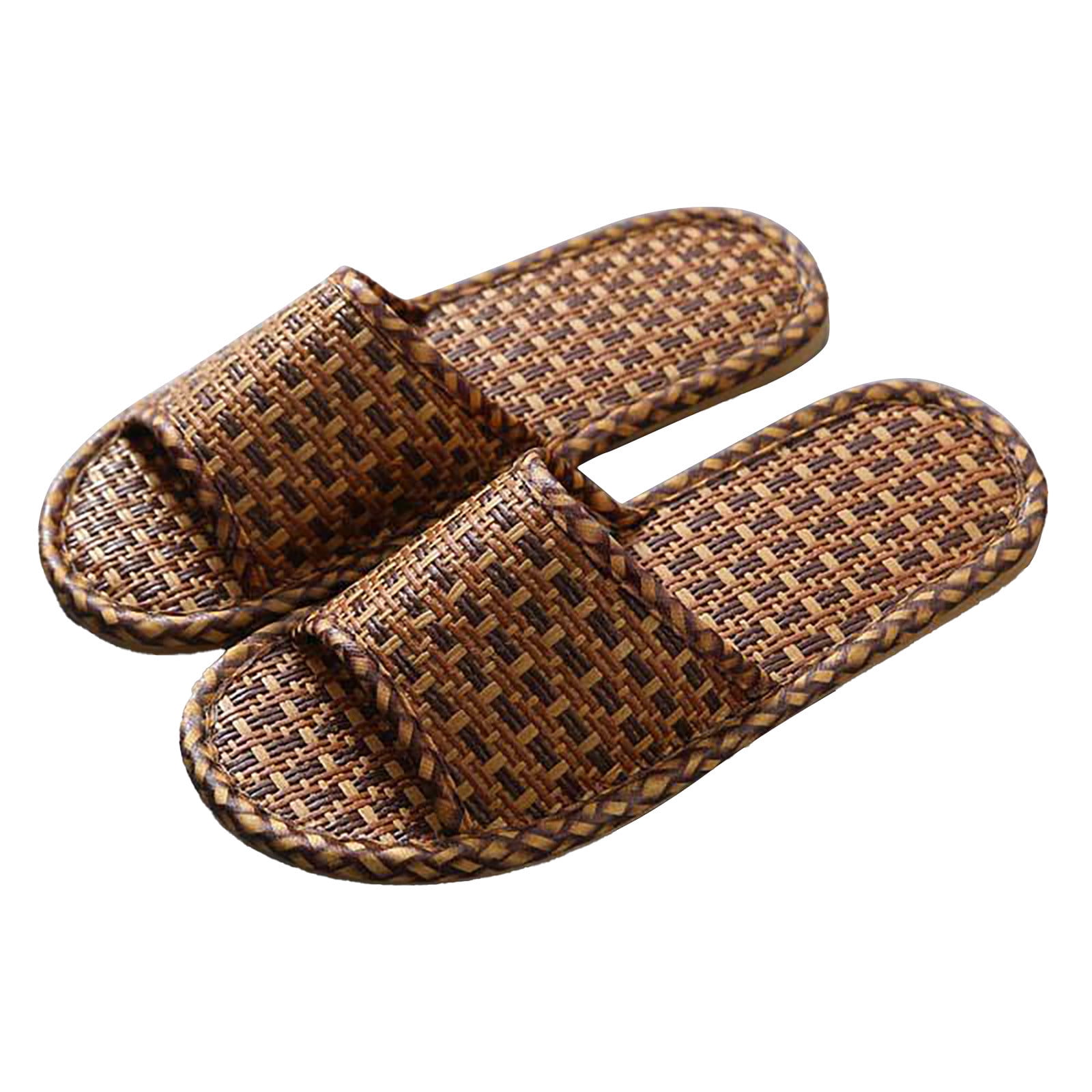 NOKIO Women Spring Summer Rattan Flip Flops Slipper Boho