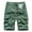 Army Green, variant on Turilly Men's Shorts Summer Outdoors Solid Color Casual Button Pocket Sport Shorts Pants