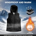thumbnail image 5 of Cute Jackets Women's Winter Solid Color Quilted Hooded Cotton Jacket With Zip Lining And Pockets Black S, 5 of 7