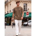 thumbnail image 5 of RICHCOIN T Shirts for Men Short Sleeve Crewneck Casual Top Vintage Washed Basic Loose Tees, 5 of 7