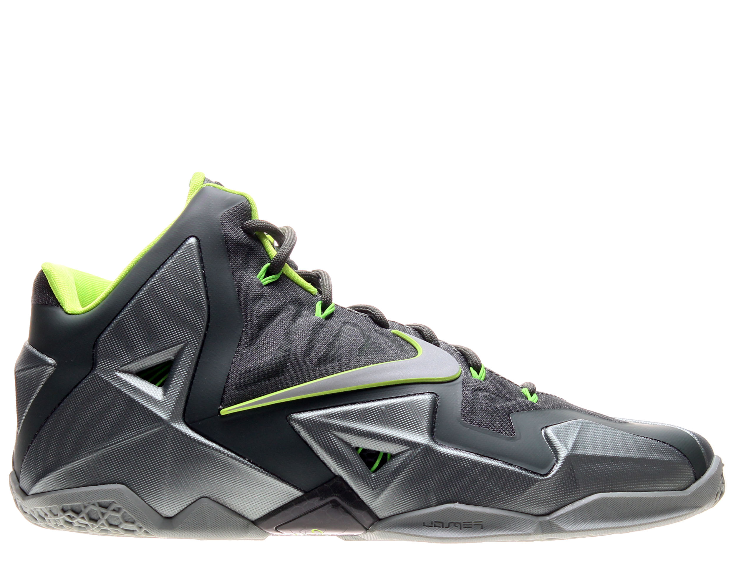 Nike Lebron XI Men's Basketball Shoes MC Green/Spray-Dark MC Green/Volt 616175-300 (12 D(M) US) - image 2 of 6
