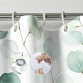 thumbnail image 6 of Green Eucalyptus Leaves Shower Curtain, Waterproof Fabric Botanical Plant Shower Curtain, Watercolor Light Green Cloth Bathroom Shower Curtains, 72 x 72 Inch, 6 of 6