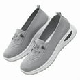 thumbnail image 2 of Domuza Orthopedic Shoes for Women Wide Width Breathable Sneaker Comfortable Non Slip on Sneakers Lightweight Walking Shoes Gray 6.5（EU-37）, 2 of 7