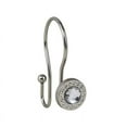 thumbnail image 3 of Utopia Alley Shower Rings, Double Shower Curtain Hooks for Bathroom, Rust Resistant Shower Curtain Hooks Rings, Crystal Design, Set of 12, Brushed Nickel, 3 of 10