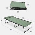 thumbnail image 2 of Best Choice Products Extra Wide Padded Patio Chaise Lounge Chair, Portable Recliner w/ 8 Positions - Sage Green, 2 of 8