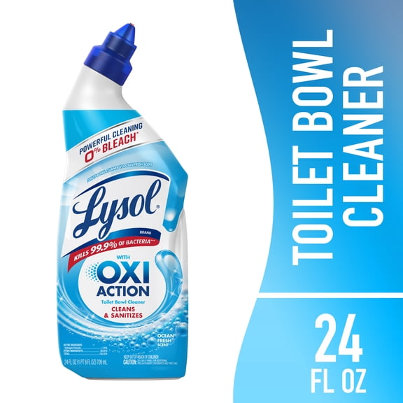 Lysol Hydrogen Peroxide Toilet Bowl Cleaner Gel, Cool Spring Breeze, 24 fl oz