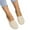 Beige, variant on Wide Ballet Flats Shoes for Women, Foldable Knit Women's Round Toe Slip on Flats with Arch Support, Comfortable Shoes for Women Dressy Casual Work Office