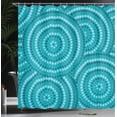 thumbnail image 3 of Ambesonne Teal Shower Curtain, Abstract Australian Dots, 69"Wx70"L, Teal, 3 of 4