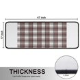 thumbnail image 5 of Kitchen Rugs Sets Of 2,Brown and White Checkerboard Checkered Pattern Anti Fatigue Kitchen Mat Rugs Non Slip Washable,Decorative Kitchen Floor Mats for Kitchen,Sink,Laundry,17"x47"+17"x47", 5 of 5