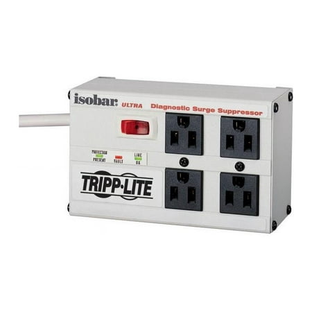 UPC: 0037332010537 | TRIPP LITE ISOBAR4ULTRA 6 Feet 4 Outlets 3330 Joules Surge Suppressor