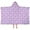Light Purple Cartoon, variant on Mini Unicorn Pattern Hooded Bath Towel,50"x30" for Ages 3 To 12 Kids, Quick Dry Lightweight Soft Microfiber Hood Beach Towel Cover Up for Kids