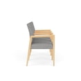 thumbnail image 2 of Pemberly Row Waiting Reception 3 Seat Tandem Seating Wood Frame in Gray, 2 of 5